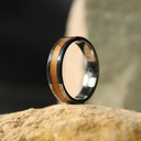 Hickory Wood Inlay Ring