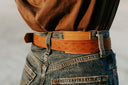 Light Brown Vintage Western Belt- 1.25"