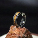 Zebra Wood Inlay Ring