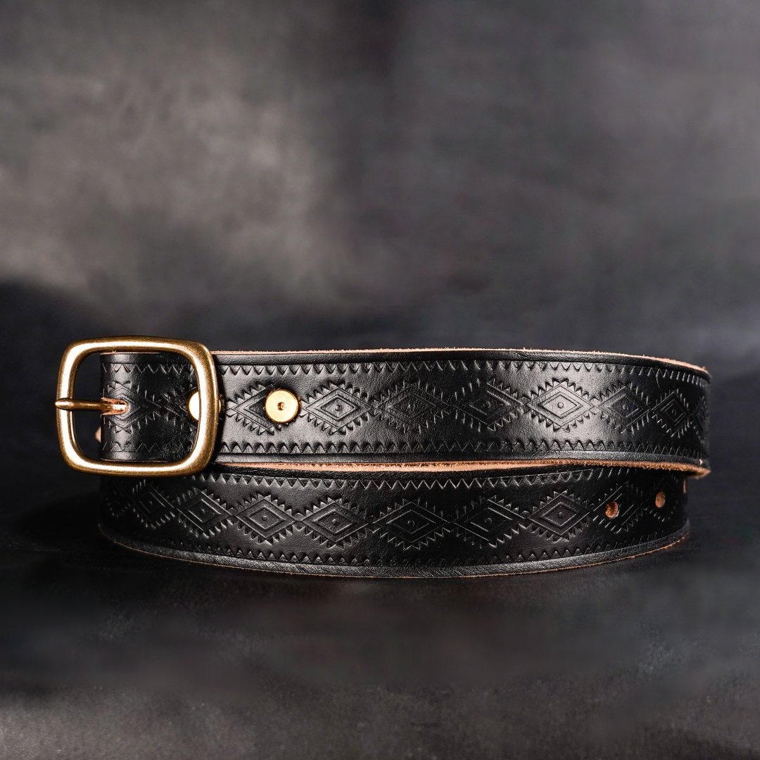 Vintage Western Belt by India Earl Rose Anvil