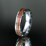 Cherry Wood Inlay Ring