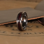Cordovan Leather Ring